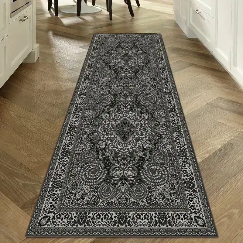Navak Carpet Exclusive Picks Bohemian Corridor Carpet Geometric Pattern Crystal Velvet Floor Mat Entrance Kitchen Staircase Long Rug Home Decoration