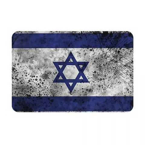 Navak Carpet Israel Flag Anti-slip Doormat Floor Mat Sand Scraping Carpet Rug for Kitchen Entrance Home Bathroom Living room Footpad Mats