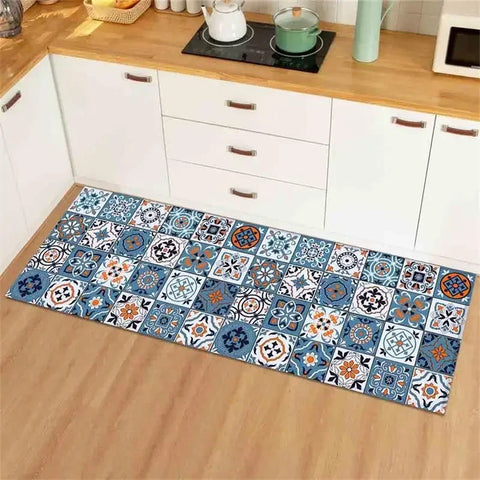 Navak CarpetCarpet for Kitchen Floor Mat Waterproof Oil-proof Rug Leather Non-slip Area Rugs Home Decor Alfombra Vinilicas Cocina שטיח למטבח