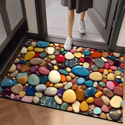 Navak Carpet Exclusive Picks Pebble Pattern Facecloth Floor Mat Ins Style Non-Slip Bathroom Entrance Living Room Three Floor Mats Home Decoration