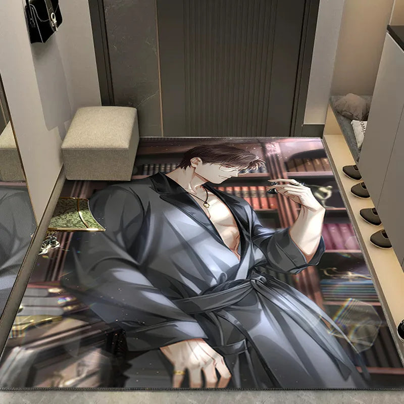 Navak Carpet Cartoon Anime Carpets for Living Room Bedroom Bedside Soft Area Rug Anti-slip Large Size Balcony Floor Mat Indoor Decoration
