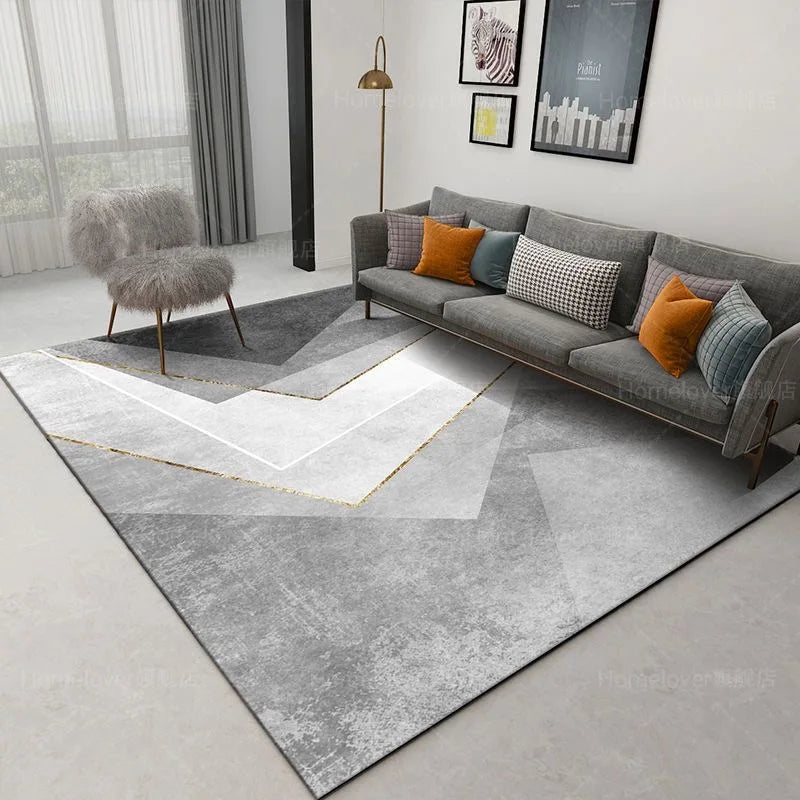 Navak Carpet Deluxe Grey Carpet Living Room Decoration Home Bedroom Carpet Lounge Rug Entrance Door Mat Foot  Area Rug Large  Nordic style