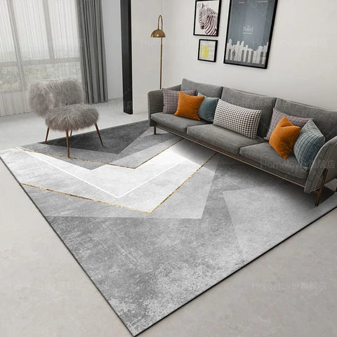 Navak Carpet Deluxe Grey Carpet Living Room Decoration Home Bedroom Carpet Lounge Rug Entrance Door Mat Foot  Area Rug Large  Nordic style