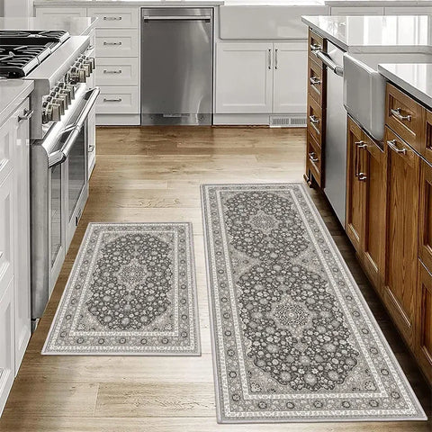 Navak Carpet Exclusive Picks1/2PCS Bohemian Kitchen Floor Mats Anti-slip Washable Bathroom Bathroom Door Mats Hallway Aisle Floor Mats Home Decoration