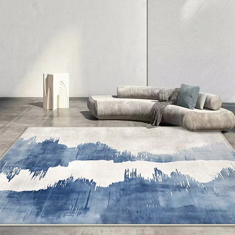 Navak Carpet Nordic Abstract Carpet Living Room Rendering Decoration Sofa Blue Large Area Rugs Outdoor Active Non-slip Mat Customizable