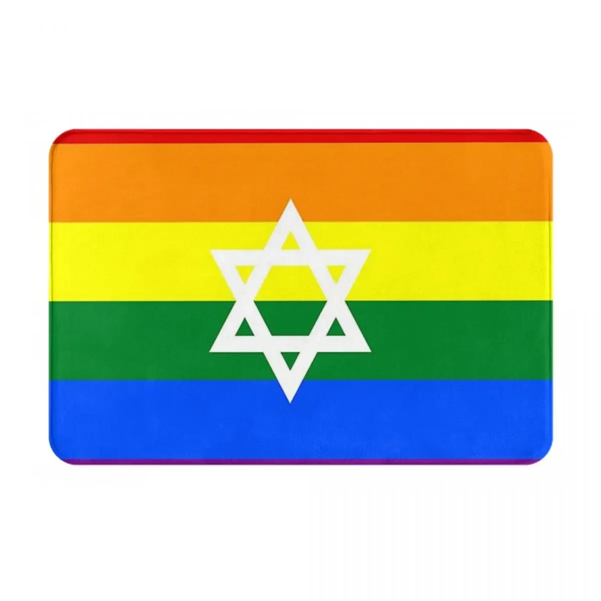 Navak Carpet Israel Flag Anti-slip Doormat Floor Mat Sand Scraping Carpet Rug for Kitchen Entrance Home Bathroom Living room Footpad Mats