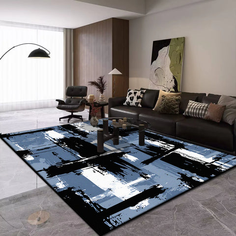 Navak Carpet Modern Abstract Carpet Large Living Room Light Luxury Sofa Non-slip Rug Washable Balcony Decoration Rug Children's Bedroom Mat