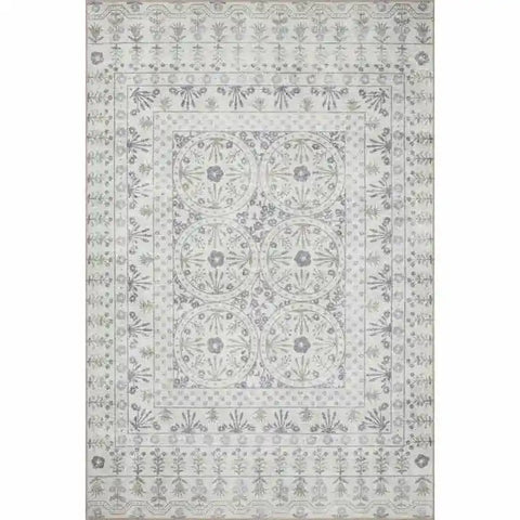 Navak Carpet Palace Princess Beige Carpet for Living Room Elegant Persian Ethnic Style Rug Boho Home Bedroom Bedside Decor Non Slip Floor Mat