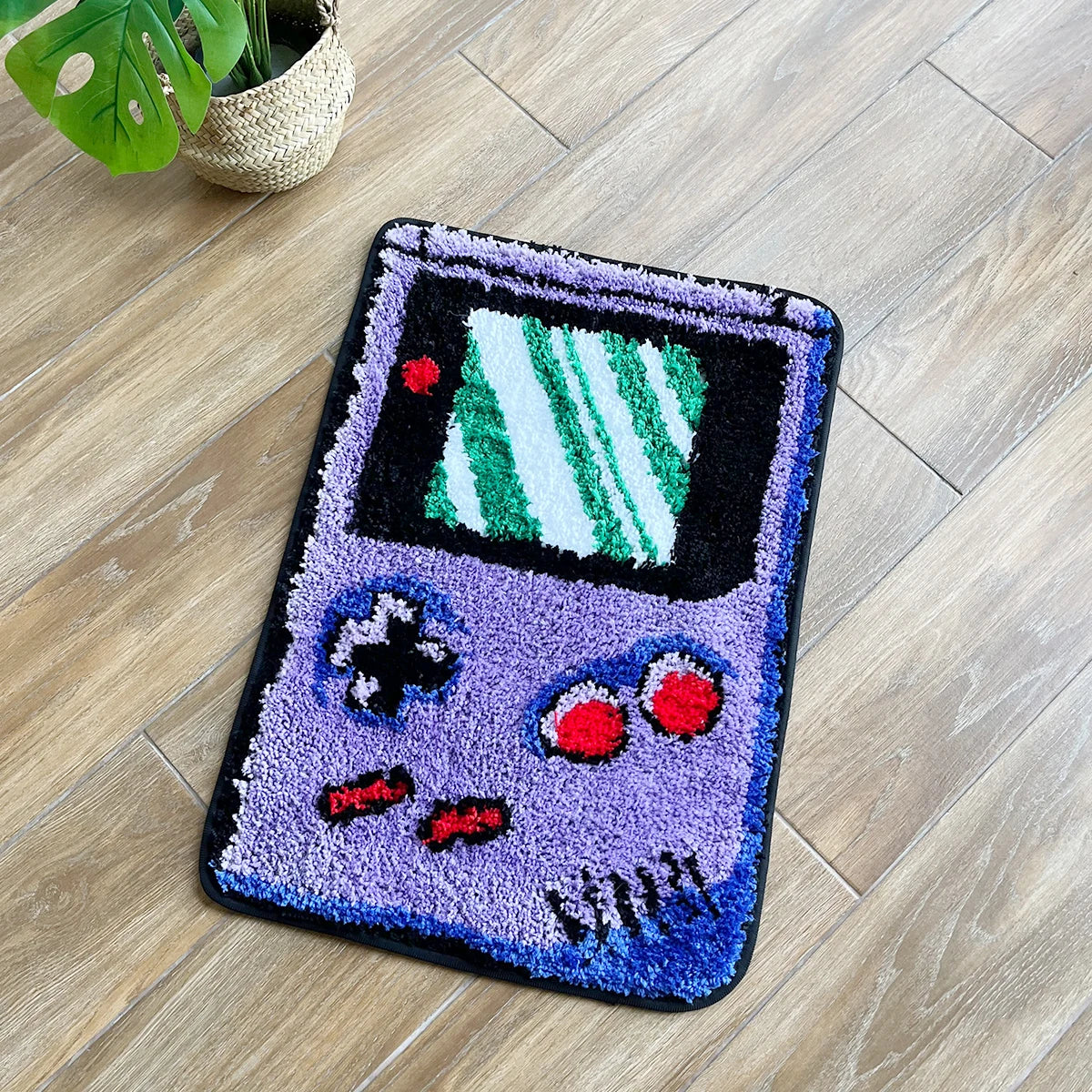 Navak Carpet LAKEA Hand-held Game Device Tufted Rug GameRoom Funny Childhood Memories Flocking Carpet Floor Anti Slip Doormat Aesthetic