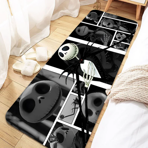 Navak Carpet Jack Skellington Door Mat Entrance Non-slip Doormat Washable Kitchen Carpet Living Room Hallway Rugs Bathroom Bath Door Mats