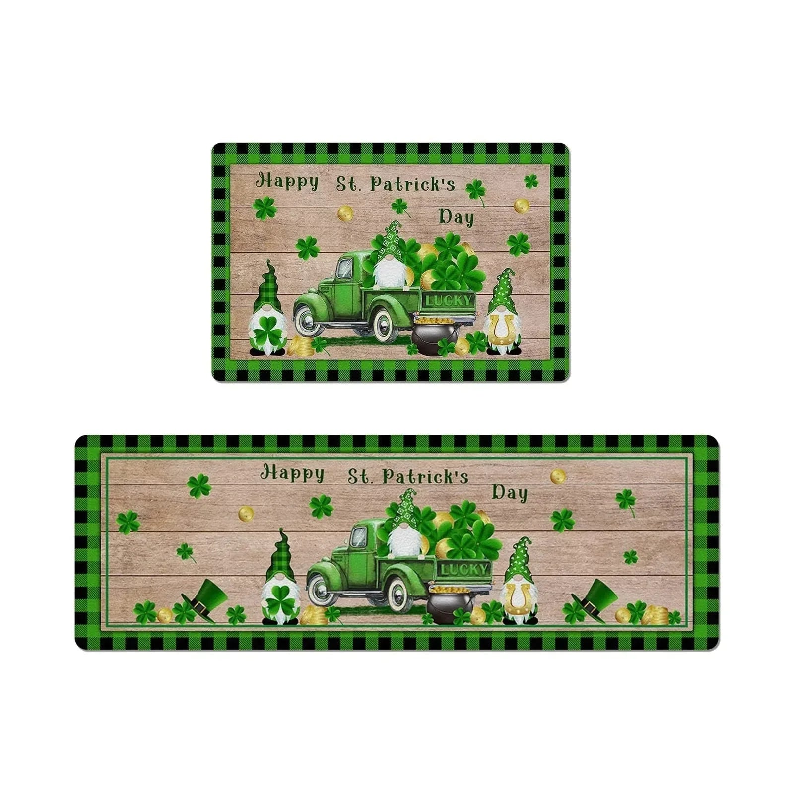 Navak Carpet Santa Claus print Christmas Long Strip Crystal Velvet Carpet Home Kitchen Bathroom Toilet Dirty Wear NonSlip Mat Home Decoration