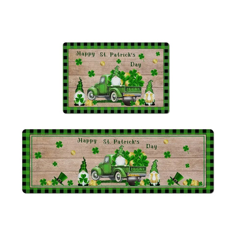 Navak Carpet Santa Claus print Christmas Long Strip Crystal Velvet Carpet Home Kitchen Bathroom Toilet Dirty Wear NonSlip Mat Home Decoration