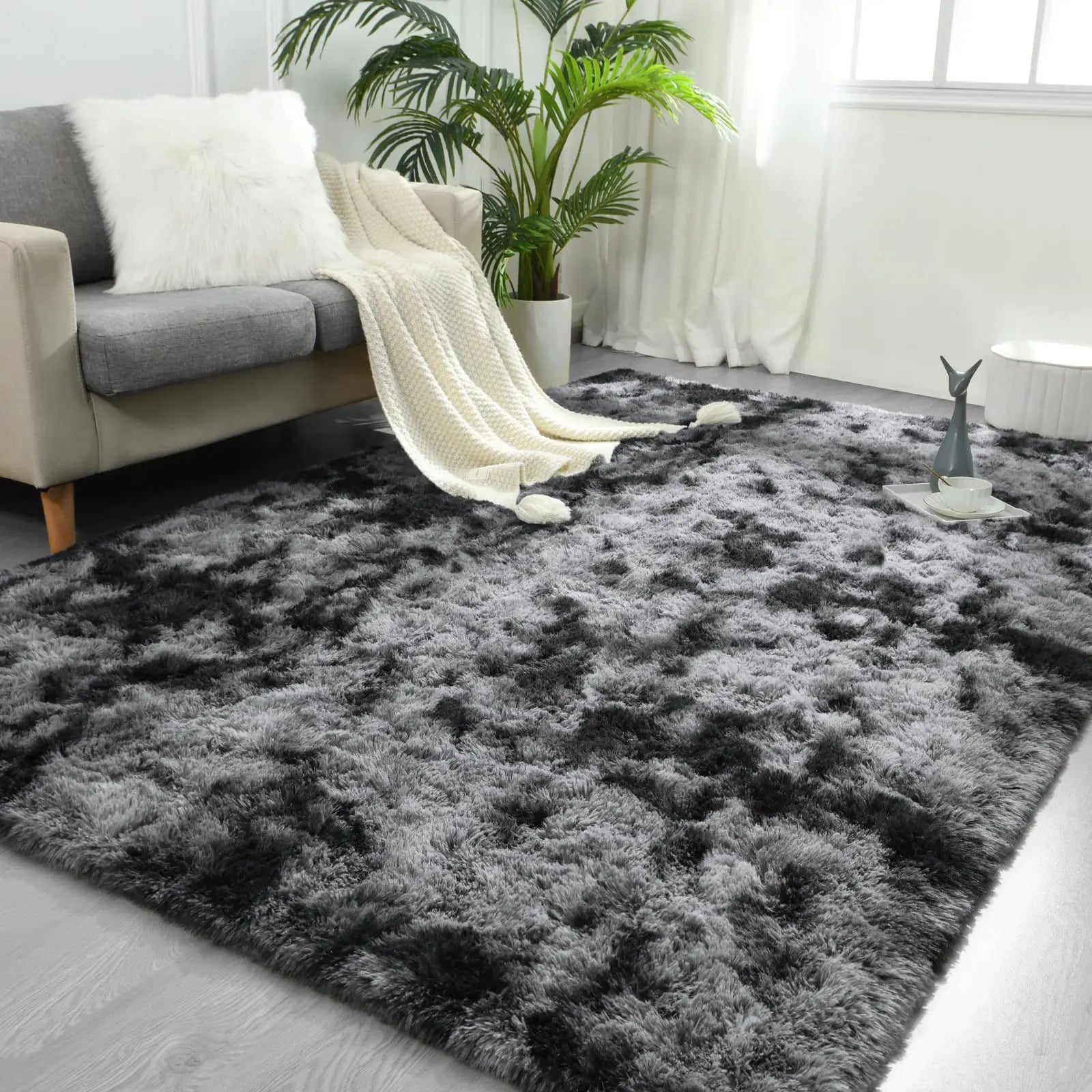 Navak Carpet Soft Fluffy Carpet For Modern Home Decor Living Room Sofa Area Rugs Children's Room Bedroom Cushion Tie Dyed Dormitory Carpets