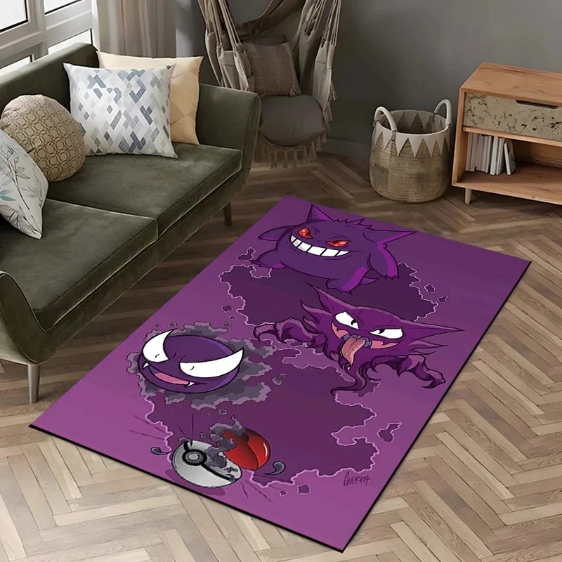 Navak Carpet Daily Picks Disney Gengar Area Rug Japanese Anime Pokemen Carpet for Living Room Bedroom Sofa Doormat Kitchen Floor Mat Home Decor
