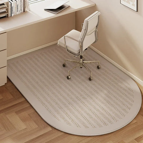 Navak Carpet Computer Chair Floor Mat Half Circle Carpet Swivel Pulley Chairs Anti-scratch Foot Mats Bedroom Study Desk Non-Slip Rug