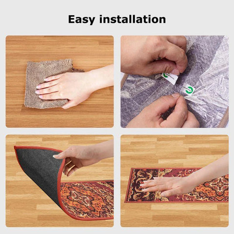 Navak Carpet 10Pcs Stair Treads Carpet Non-Slip Indoor Stair Mat Runners for Wooden Steps Protection Rug Cover Pads Staircase for Kids Elders