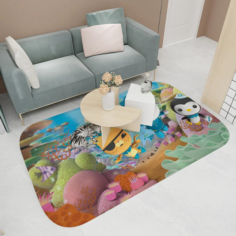 Navak Carpet The Octonauts Cartoon Door Mat Washable Non-Slip Living Room Sofa Chairs Area Mat Kitchen Toilet Rug