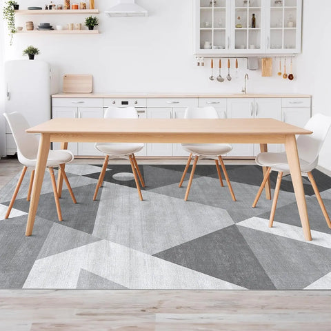 Navak Carpet HOMFINE Washable Modern Area Rug - Geometric Stylefor Living Room, Bedroom, Machine Washable Rug Soft Non Slip Non She
