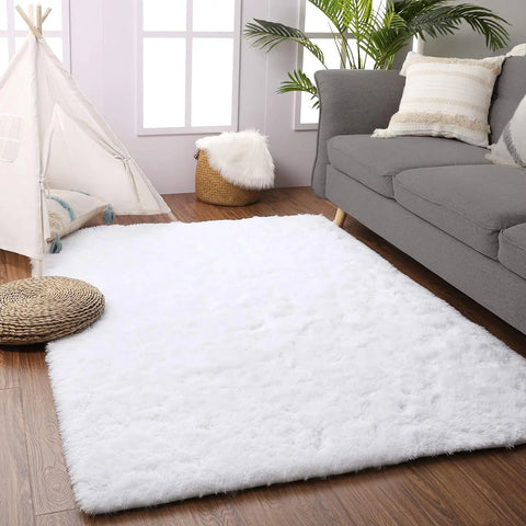 Navak Carpet Nordic Furry Rug Bedroom Carpet Living  Room Modern Decoration Hairy Carpets Large Size Black Gray Pink Beige Non Slip Mat