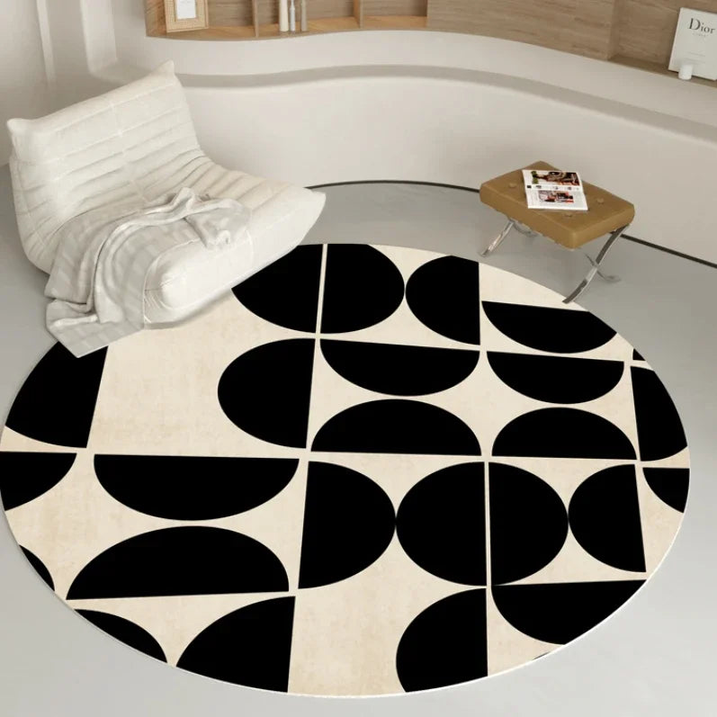Navak Carpet Fluffy Soft Living Room Decoration Carpet Light Luxury Rugs for Bedroom Large Area Round Lounge Rug Home Study Thicken Plush Mat