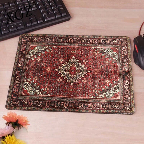 Navak Carpet Keyboard Computer Mousepad Persian Carpet Aesthetic Notbooks Rubber Mouse Mat Gaming Laptops Table Desk Rug Adhesive-Protective