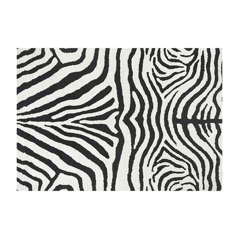 Navak Carpet Nordic Fluffy Plush Carpets for Living Room Light Luxury Zebra Pattern Bedroom Decor Carpet Home Large Area Anti-Slip Lounge Rug