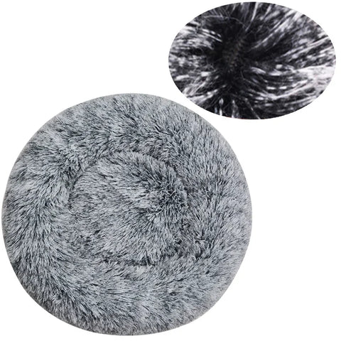 Navak Carpet  40-90cm Round Pet Bed for Large Dog Bed Super Soft Cat Bed Long Plush Dog House for Medium Dog House Winter Warm Sleeping