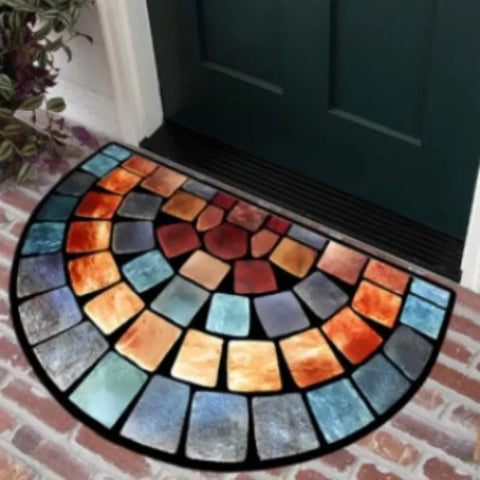 Navak Carpet Exclusive Picks Simple Checkered Brick Pattern Crystal Velvet Carpet Anti-slip Bedroom Living Room Wear-resistant Floor Mat Home Decor