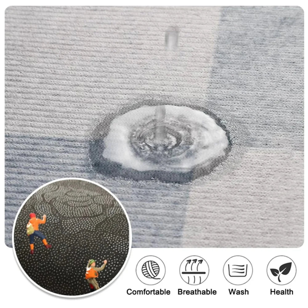 Navak Carpet Marble Pattern Kitchen Floor Mats Non-Slip Doormat for Home Decorative Entrance Rug Modern Simple Style Washable Alfombra Rugs