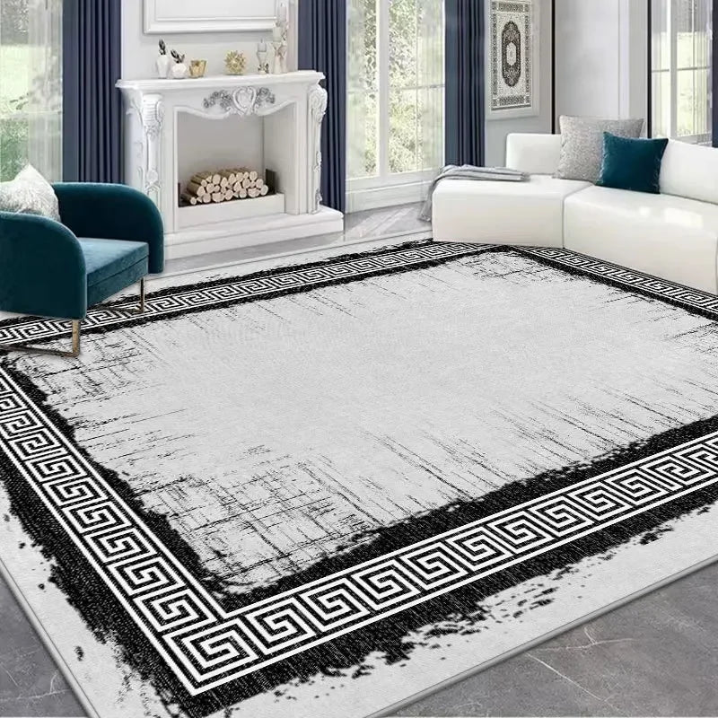 Navak Carpet Light Luxury Rugs for Bedroom Anti-slip Bedside Rug Large Area Living Room Decoration Soft Carpet Washable Cloakroom Floor Mat