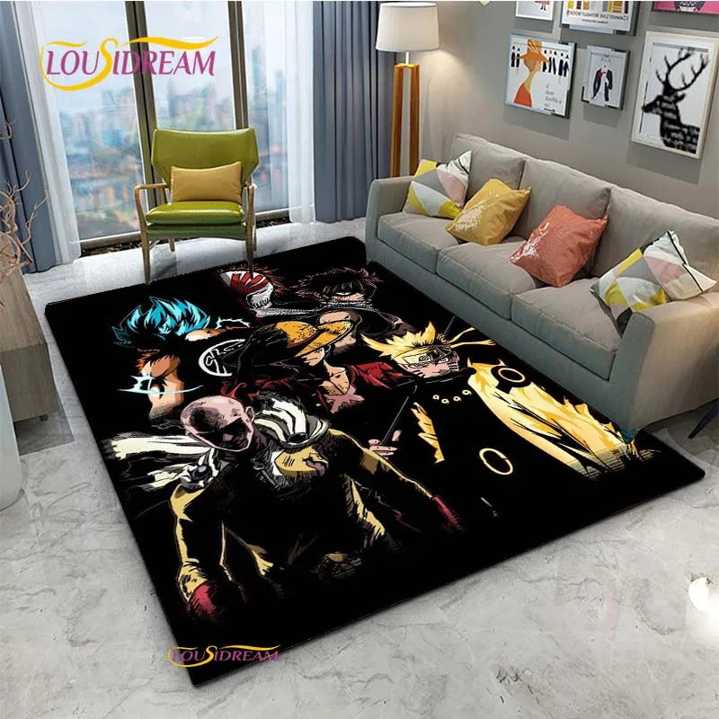 Navak Carpet Naruto Cartoon Anime Carpet for Living Room Bedroom Cute Rugs Kitchen Table Door Kids Un-slip Floor Mats Alfombra Birthday gift