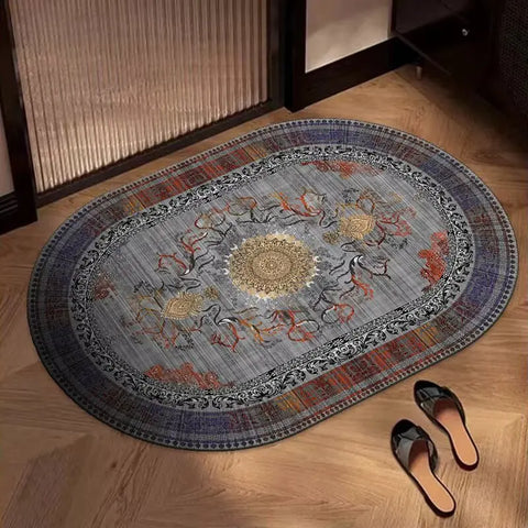 Navak Carpet Exclusive Picks Bohemian Oval Rug Kitchen Bathroom Doormat Entryway Door Mat Square Living Room Bedroom Area Rug Home Decor