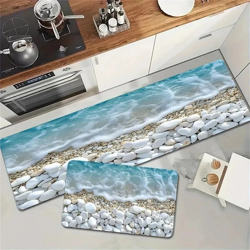 Navak Carpet 1PC Milu Deer Pattern Kitchen Rugs Non-Slip Home Door Mats Pop design Bathroom Rugs Bath Mat Carpet for Home Sink Laundry Decor