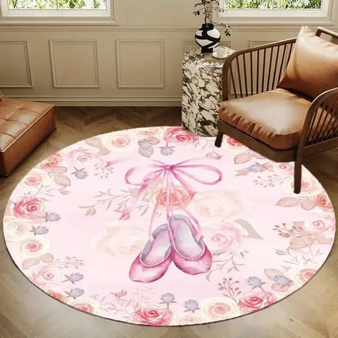 Navak Carpet Exclusive Picks Home Aesthetic Round Bedroom Bedside Pink Carpet Guest Room Princess Floral Floor Cushion Luxury Home Carpet Decoration