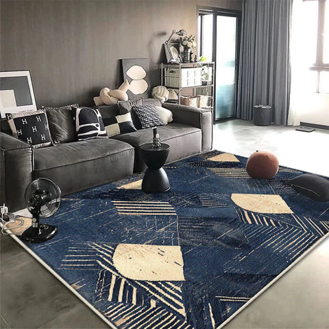 Navak Carpet Nordic Modern Carpet for Living Room Geometric Decoration Home Sofa Soft Large Rugs Non-slip Bedroom Lounge Plush Floor Mat Soft