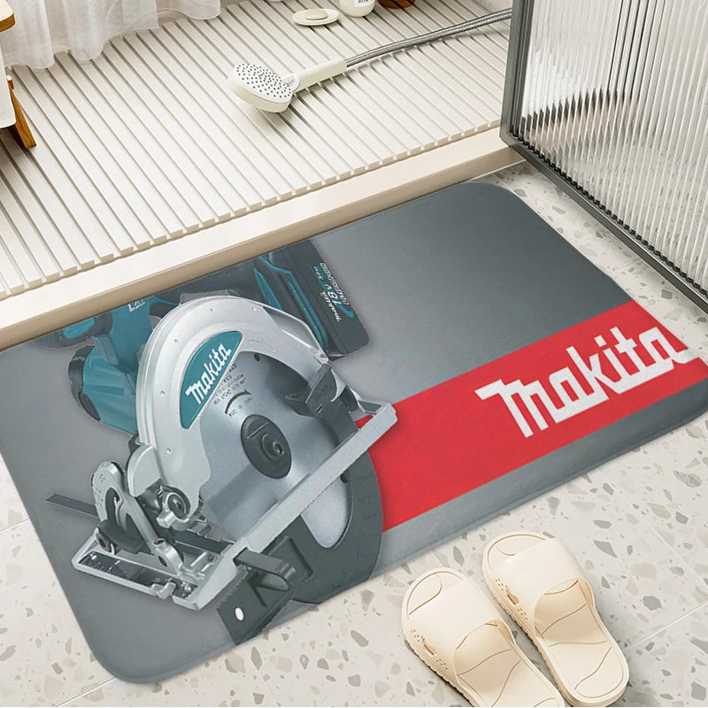 Navak Carpet Bathroom Foot Mat Non-slip T-Makitas Entrance Door Doormat Slip-resistant Balcony Bedroom Rug Kitchen Hallway Corridor Carpet