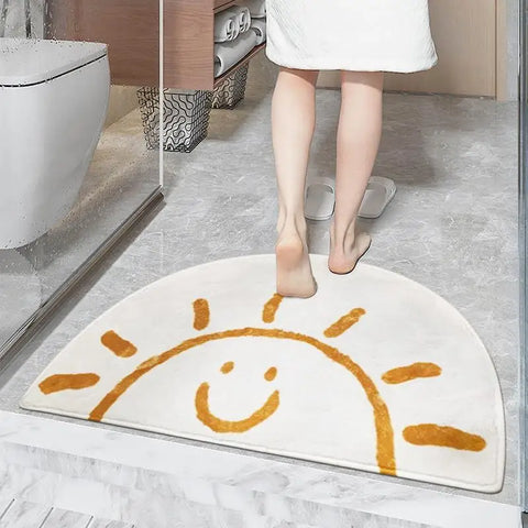 Navak Carpet Cat Imitation Cashmere Rug Bed Blanket Living Room Bedroom Floor Mat Machine Washable Cute Cartoon Bay Window Mat Household Rug
