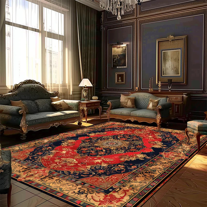 Navak Carpet Persian Style Rugs for Living Room Decoration Carpet Large Area Bedroom Anti-slip Floor Mat Washable Lounge Rug Customized Size