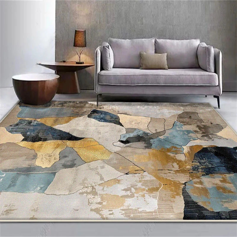 Navak Carpet Nordic Abstract Carpet for Living Room Luxury Easy Clean Home Decor Rug for Bedroom Washable Washroom Floor Mat Ковер Tapis 러그