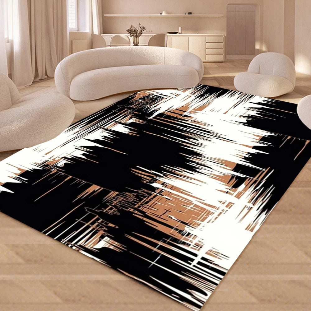 Navak Carpet Bohemian Abstract Modern Art Geometry Carpet Rug for Living Room Bedroom Home Sofa Decoration Non-slip Floor Mat