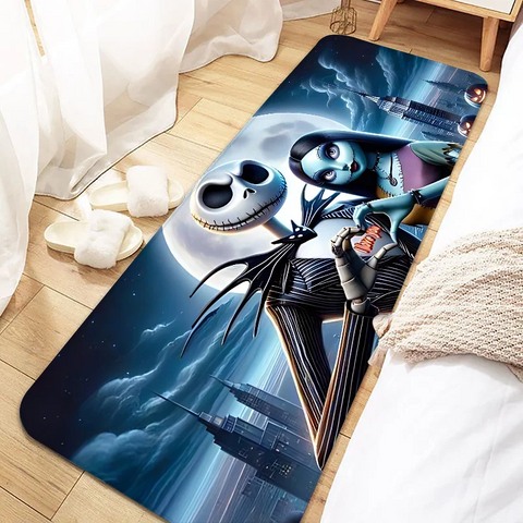 Navak Carpet Jack Skellington Door Mat Entrance Non-slip Doormat Washable Kitchen Carpet Living Room Hallway Rugs Bathroom Bath Door Mats