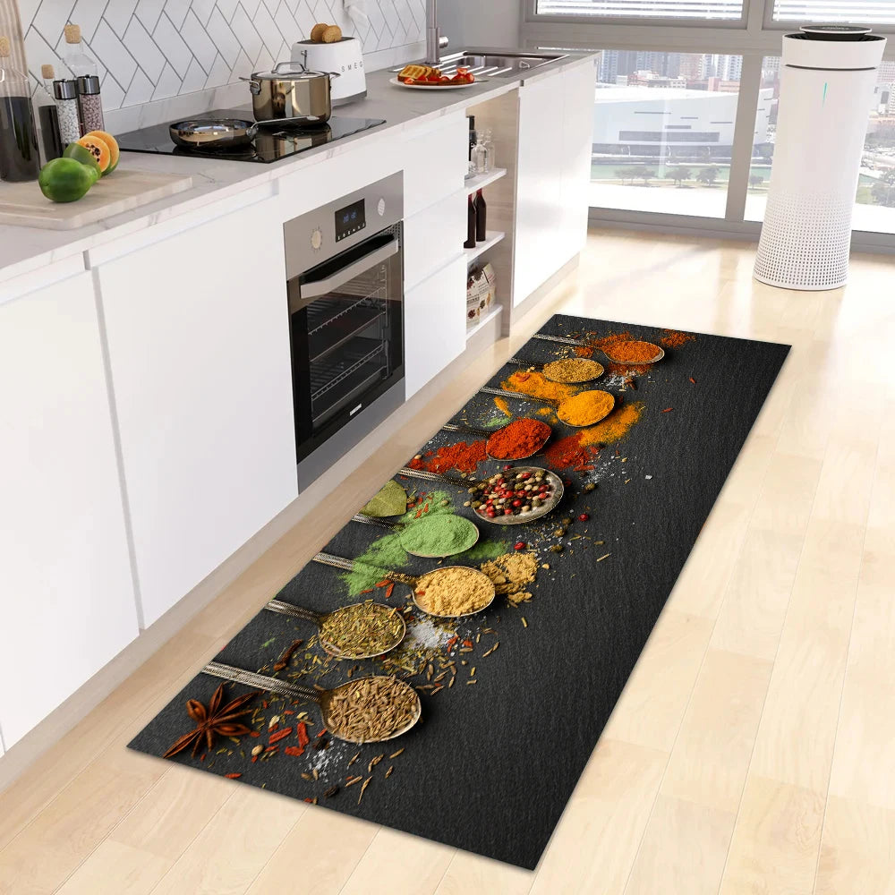 Navak Carpet Modern Kitchen Mat Home Entrance Doormat Hallway Bedroom Living Room Decoration Floor Carpet Balcony Bathroom Anti-Slip Long Rug