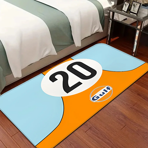 Navak Carpet G-Gulf Racing Car Room Mats er Anti-slip Modern Living Room Balcony Printed Welcome Rug