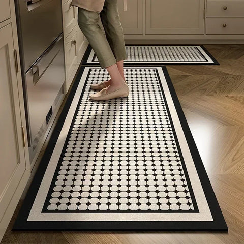 Navak Carpet Kitchen Floor Mat Absorbent Non-slip Carpet Diatom Mud Long Foot Mats Minimalist Style Home Decoration Rug for Bathroom 주방 카펫