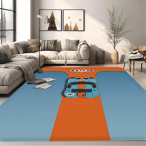 Navak Carpet G-Gulf Racing Car Room Mats er Anti-slip Modern Living Room Balcony Printed Welcome Rug