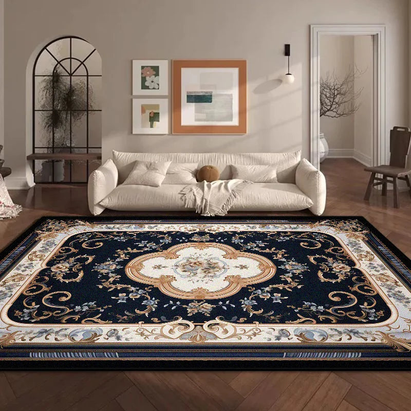 Navak Carpet Home Luxury Decoration Big Size Living Room Rug Flower Design Soft Bedroom Carpet Non-slip Washable Cloakroom Dressing Table Mat