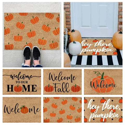 Navak Carpet Daily Picks DISNEY Sofa Autumn Welcome Carpet Door Pumpkin Floor Fall Seasonal Mat Thanksgiving Halloween Indoor Fuzzy Rugs Decorate
