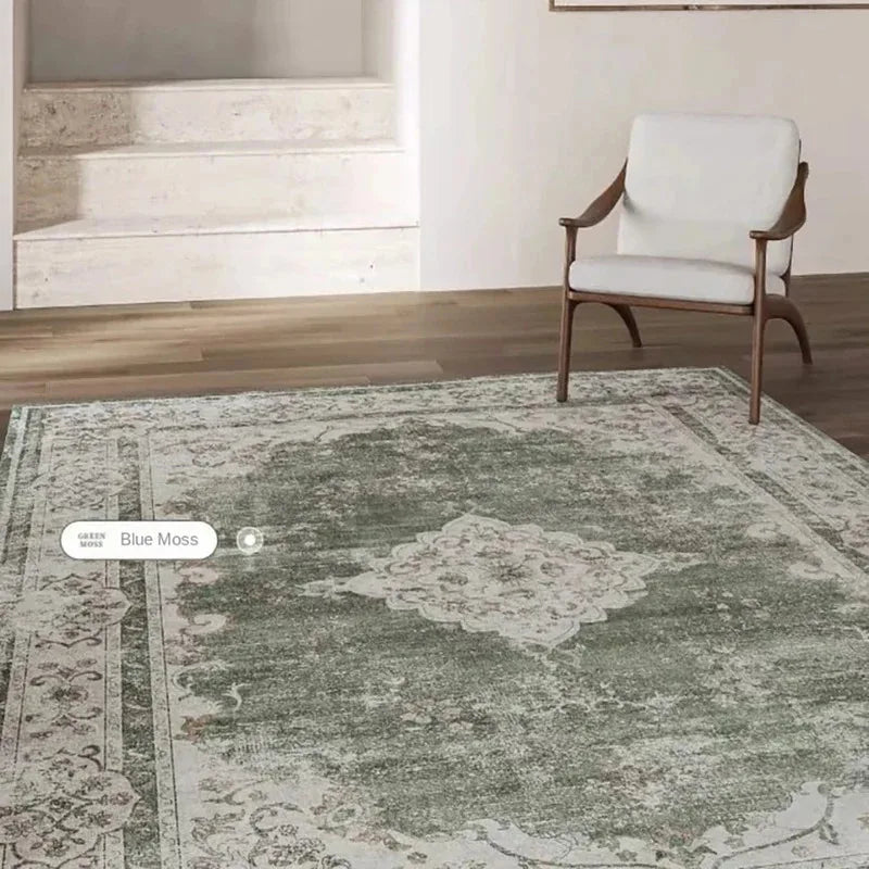 Navak Carpet MBG23Exclusive Picks Bohemian Faux Wool Rug - Ultra-Thin, Stain-Resistant,Non-Slip Carpet for Study Room & Living Room,Soft Floor Mat4Fb&