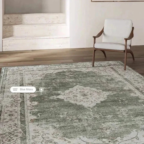 Navak Carpet MBG23Exclusive Picks Bohemian Faux Wool Rug - Ultra-Thin, Stain-Resistant,Non-Slip Carpet for Study Room & Living Room,Soft Floor Mat4Fb&