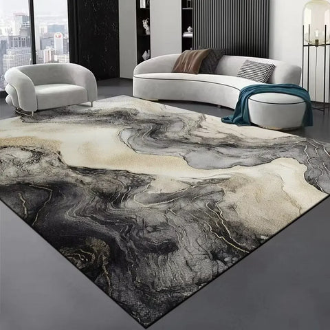 Navak Carpet Luxury Abstract Carpet for Living Room Coffee Tables Home Sofa Area Non-slip Resistant Dirt Rugs  Decor Bedroom Floor Mat